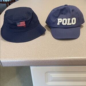 Ralph Lauren Flag Sunhat 12-24 months & Polo Ralph Lauren Baseball Cap size 2/4
